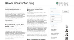 Desktop Screenshot of kluwerconstructionblog.com